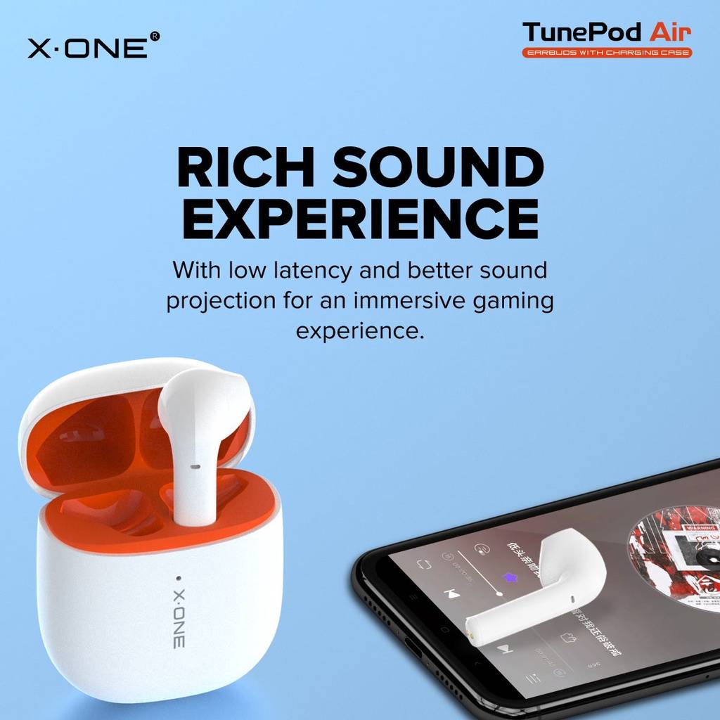 X-One Tunepod Air TWS True Wireless Stereo Earphone Bluetooth