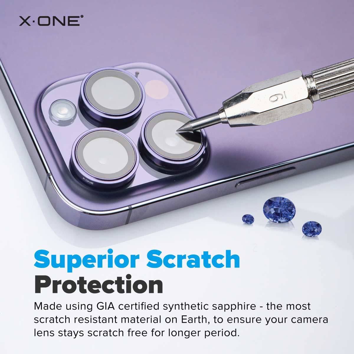 XOne Camera Armor Sapphire Pro GIA Certified Camera Lens Protector For