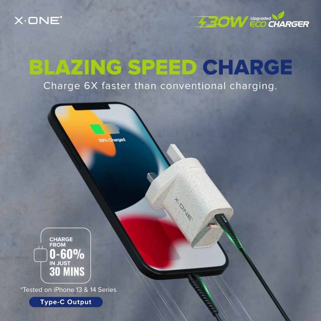 X.One 30W Eco Charger Duo PD3.0/QC 4+ Fast Charger X.One Malaysia