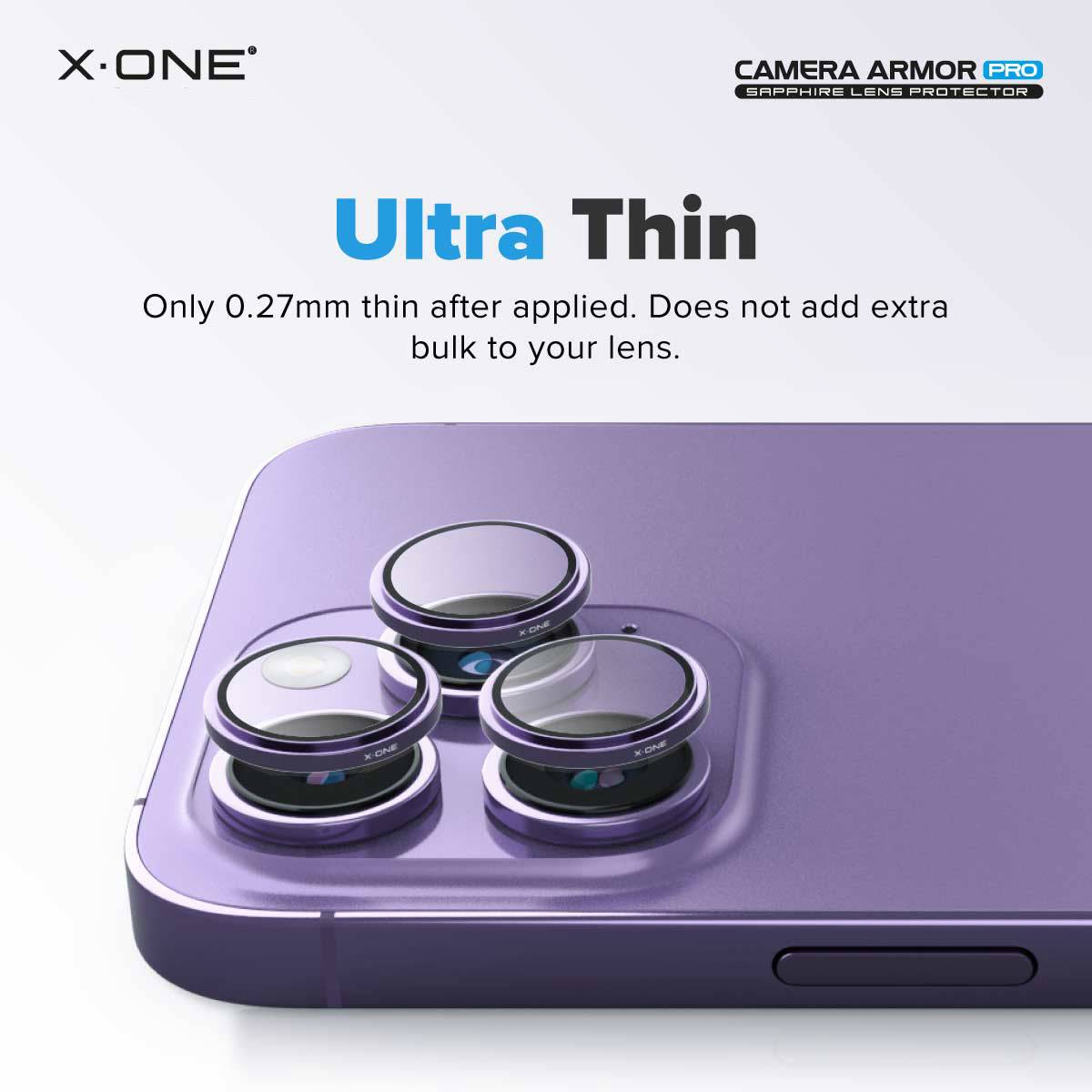 XOne Camera Armor Sapphire Pro GIA Certified Camera Lens Protector For