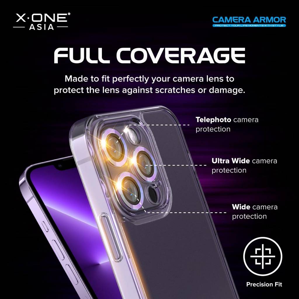 X.One Camera Armor Lens Protector for Apple iPhone 15 / 15 Plus / 15