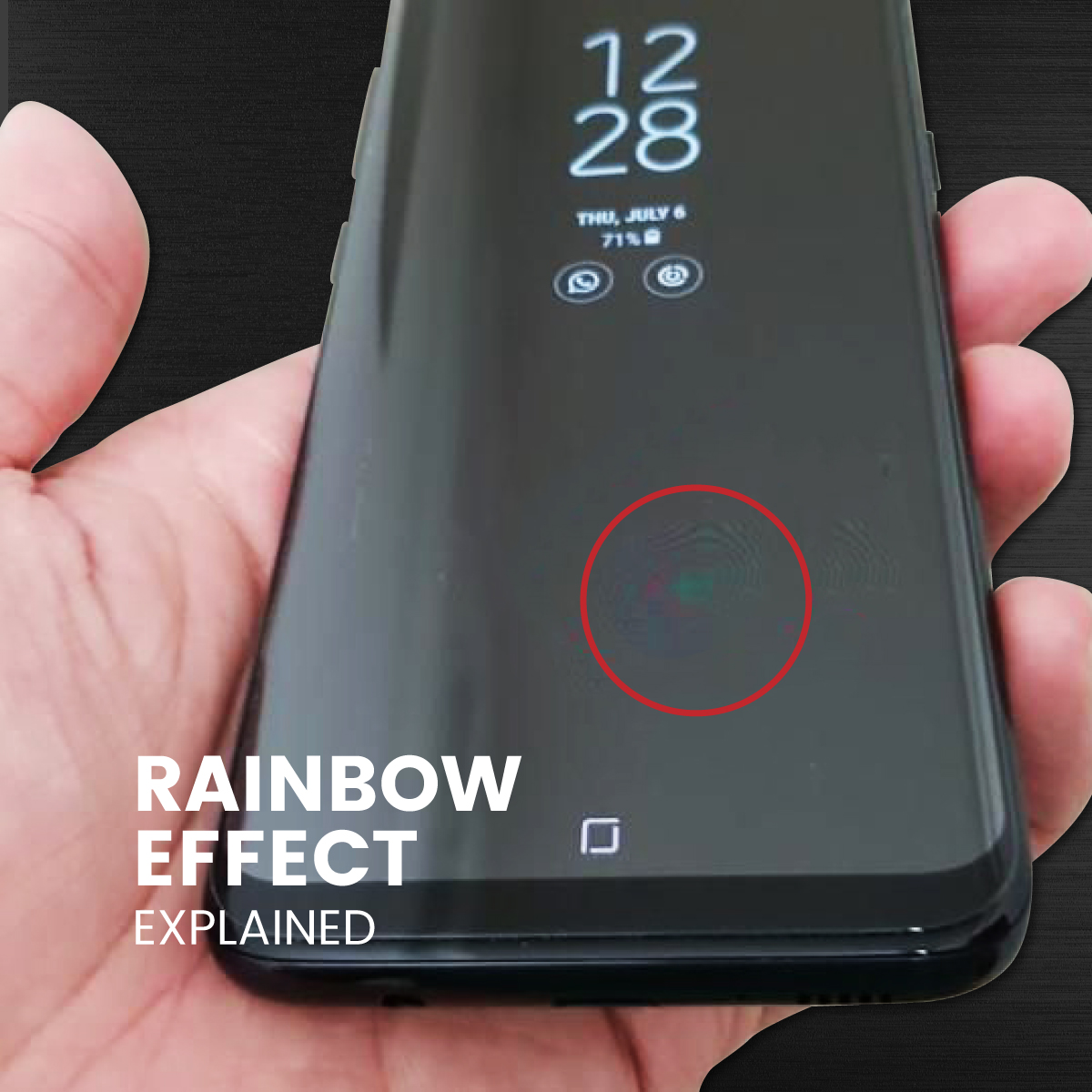 Wondering Why There Is A “Rainbow” On Your Screen Device
